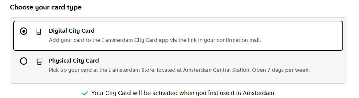 I amsterdam card app