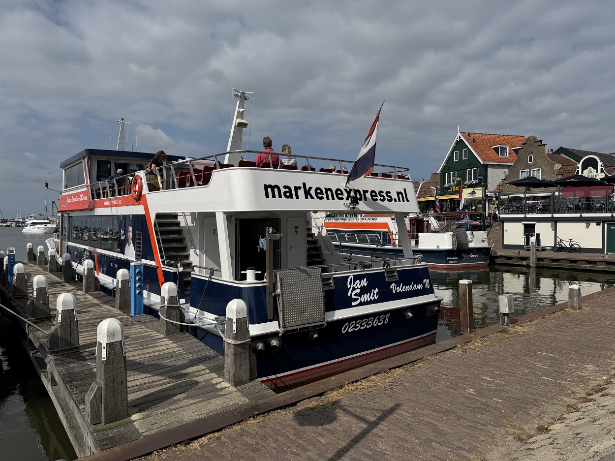 Volendam Market boat express ferry