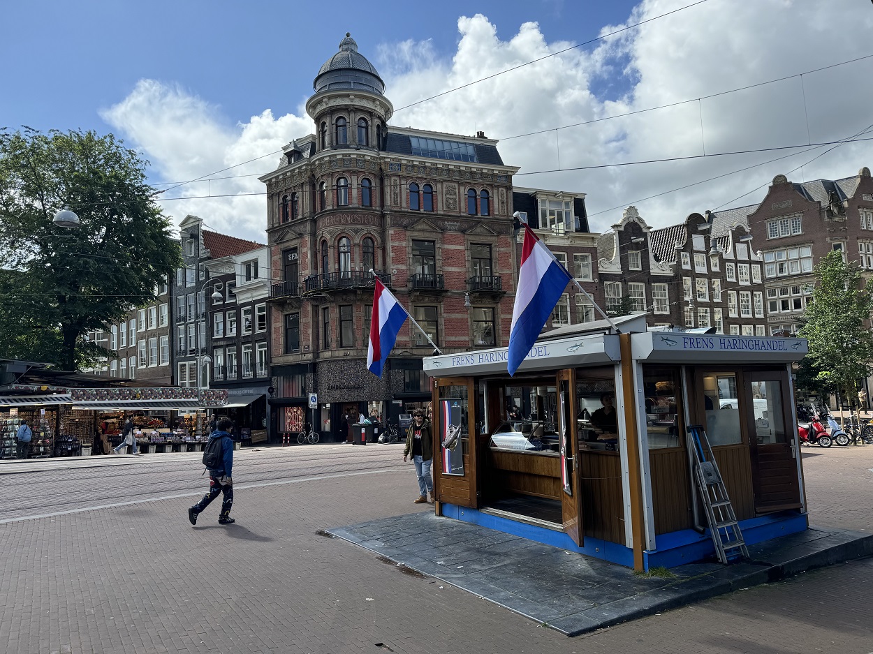 Frens Haringhandel, dutch herring in Amsterdam