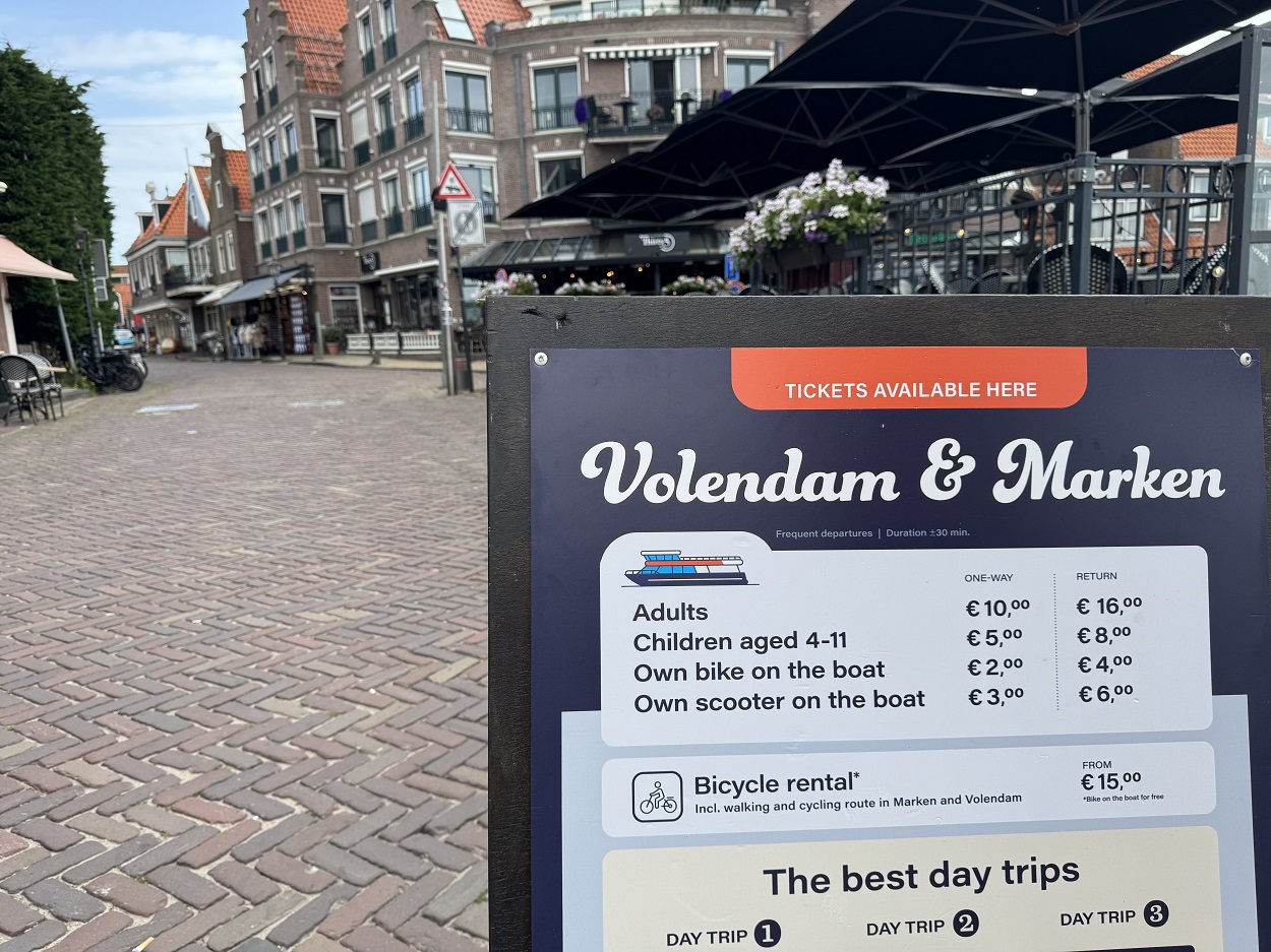Volendam Express prices and tickets