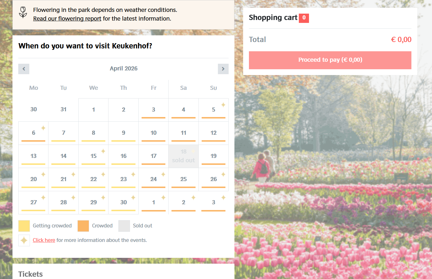 Keukenhof tickets 2026 sold out