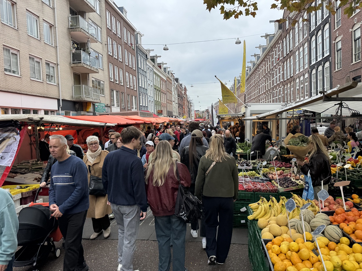 Albert Cuyp market in Amsterdam