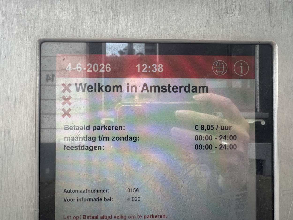 Amsterdam parking prices 2026