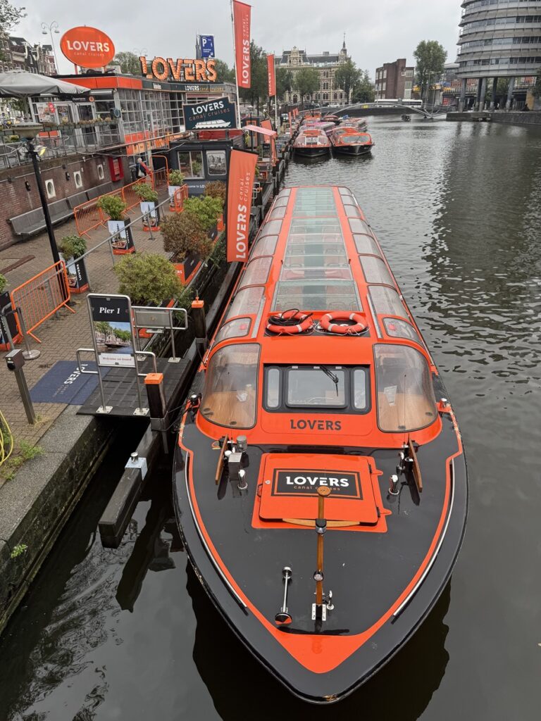 Lovers 1-hour canal cruise boat departing from Amsterdam Centraal station